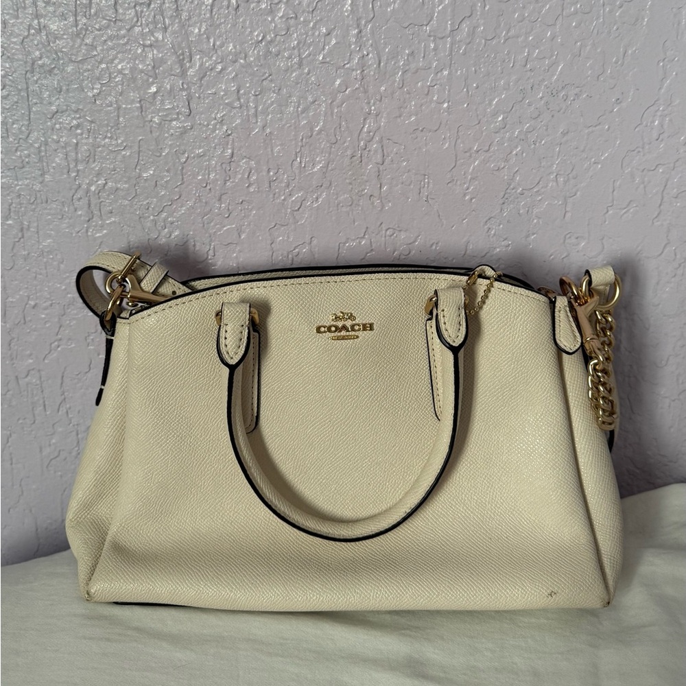Coach Mini Sage Carry All cream handbag and crossover